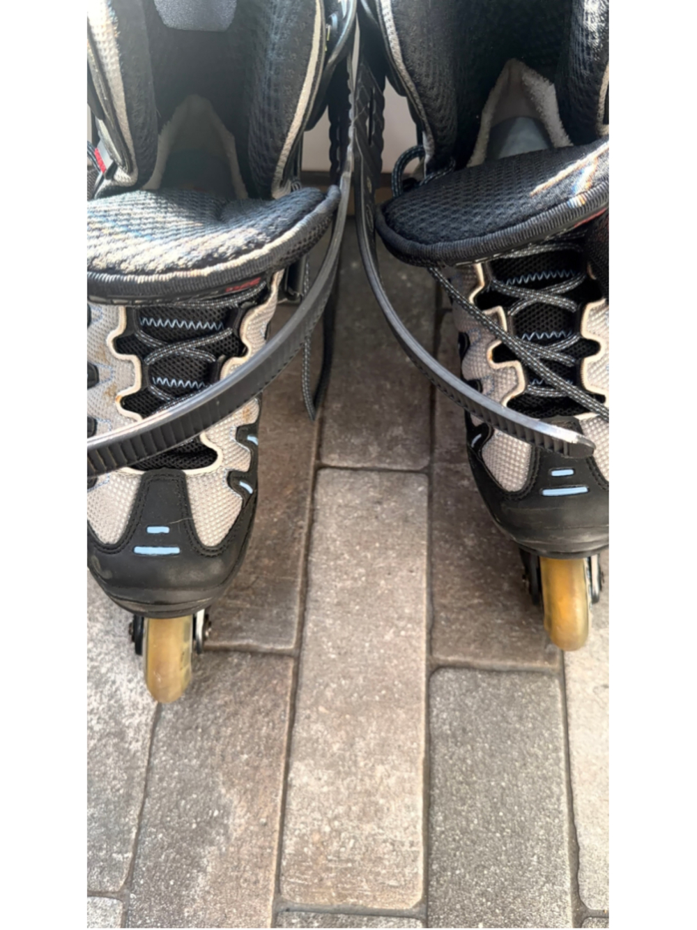 Women's Rollerblade Black Gray Inline Skates Size 8